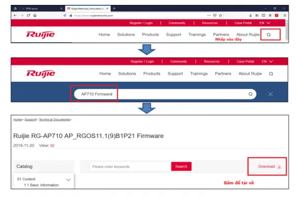 Hướng Dẫn Khôi Phục Firmware Của Thiết Bị AP