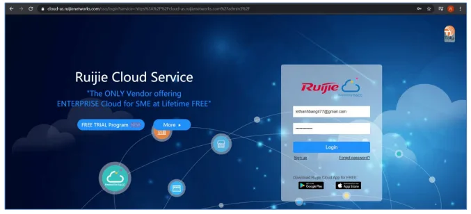 Cài Đặt Bộ Phát Wifi Reyee Qua Ruijie Cloud