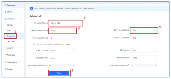 cài đặt bộ phát Wifi Reyee