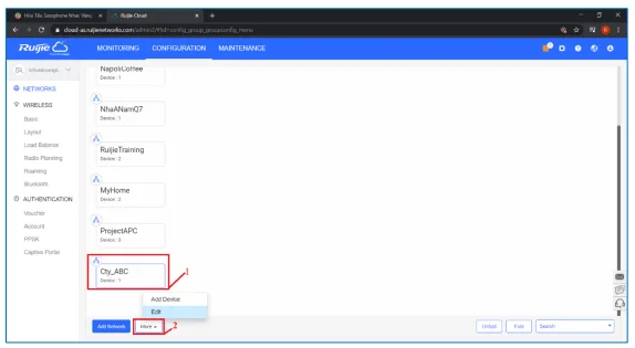 Cài Đặt Bộ Phát Wifi Reyee Qua Ruijie Cloud
