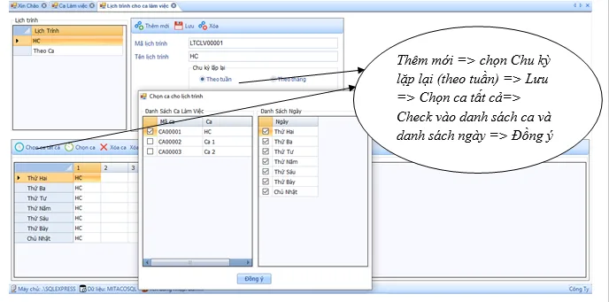 HƯỚNG DẪN TÍNH CÔNG TRÊN MITAPRO