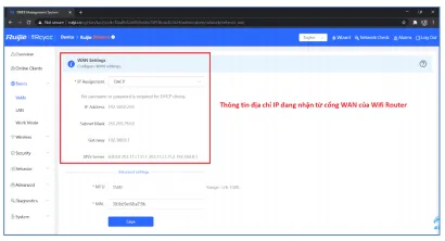 Đặt Bộ Phát WiFi Reyee Chạy Chế Độ Wired Repeater