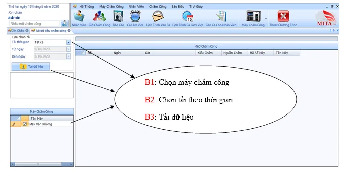 TẢI DỮ LIỆU CHẤM CÔNG