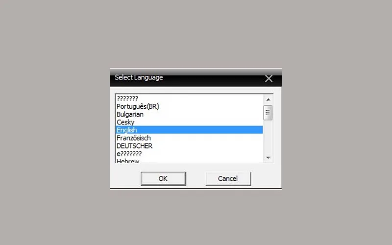 Chọn ngôn ngữ cho phần mềm CMS
