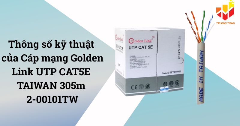 Cáp mạng Golden Link UTP CAT5E 305m 2-00101TW