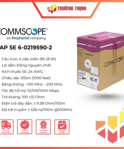Cáp mạng CommScope Cat5e UTP AMP 6-0219590-2