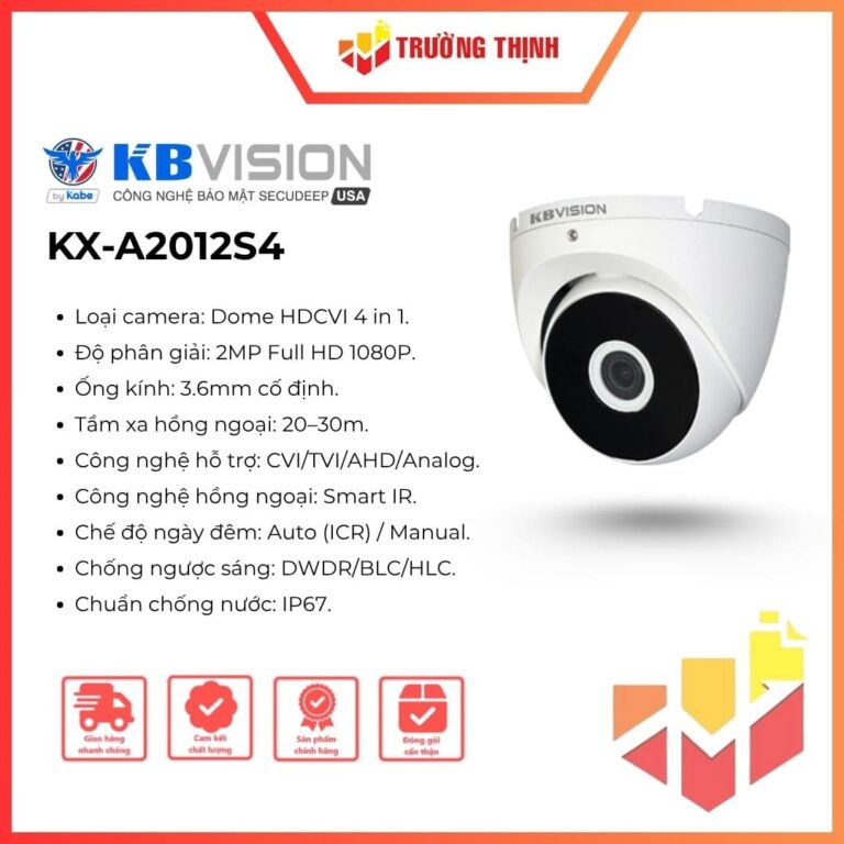 Camera Dome Analog KBVision 2MP KX-A2012S4