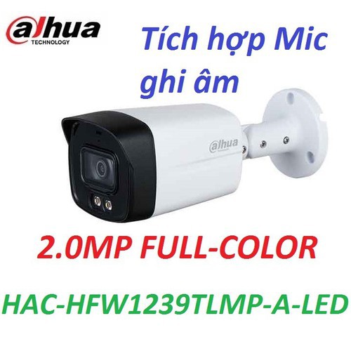 Camera HDCVI 2MP DAHUA DH-HAC-HFW1239TLMP-A-LED-S2