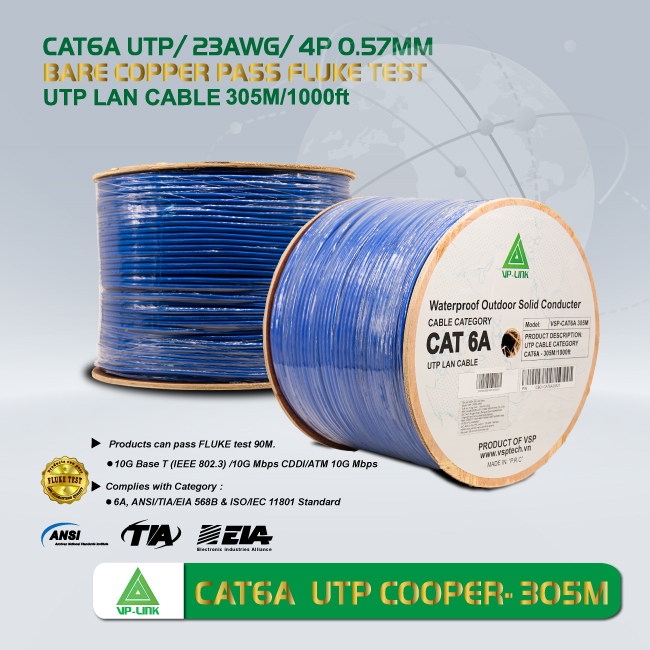 Cat 6A UTP VSP-CAT6A - 305m