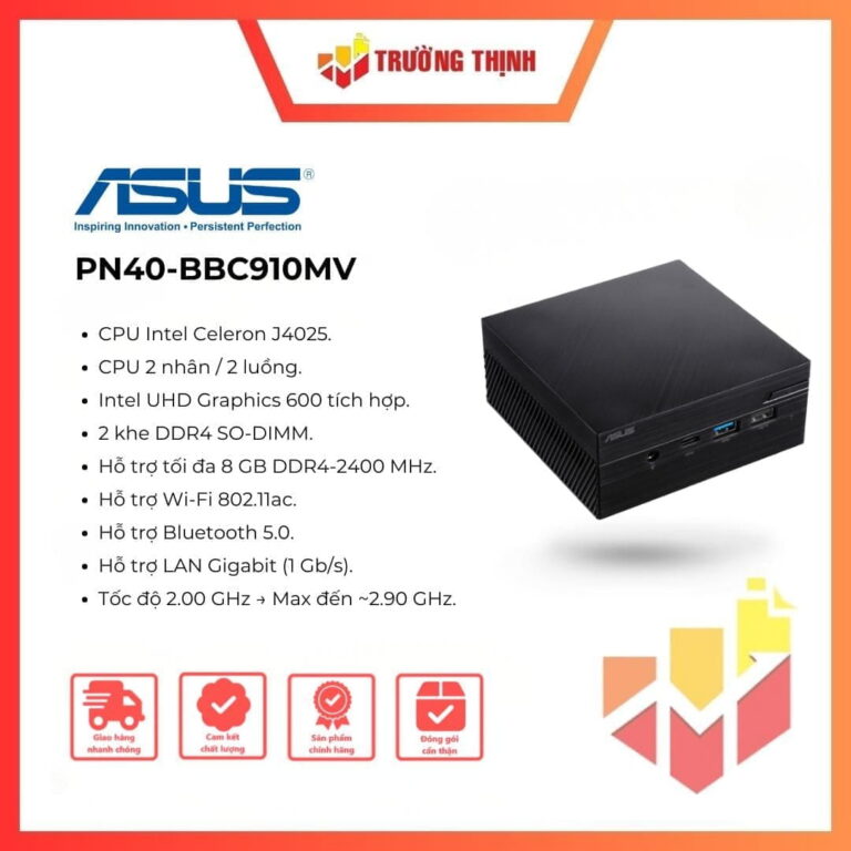 Máy tính Asus Mini PC PN40 Celeron J4025 PN40-BBC910MV
