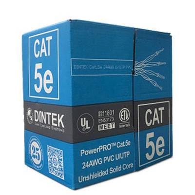 Cáp mạng Dintek CAT.5E UTP (1101-03029, 305 mét/thùng)
