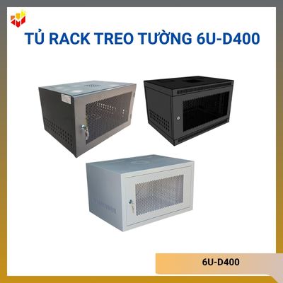 Tủ rack 6U-D400 treo tường (320mm x 550mm x 400mm)