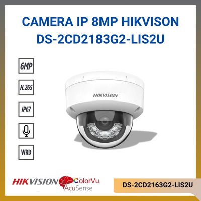 Camera Dome IP 6MP HIKVISION DS-2CD2163G2-LIS2U rõ nét