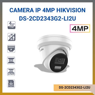 Camera Turret IP hồng ngoại 4MP HIKVISION DS-2CD2343G2-LI2U