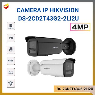 Camera IP 4MP HIKVISION DS-2CD2T43G2-2LI2U
