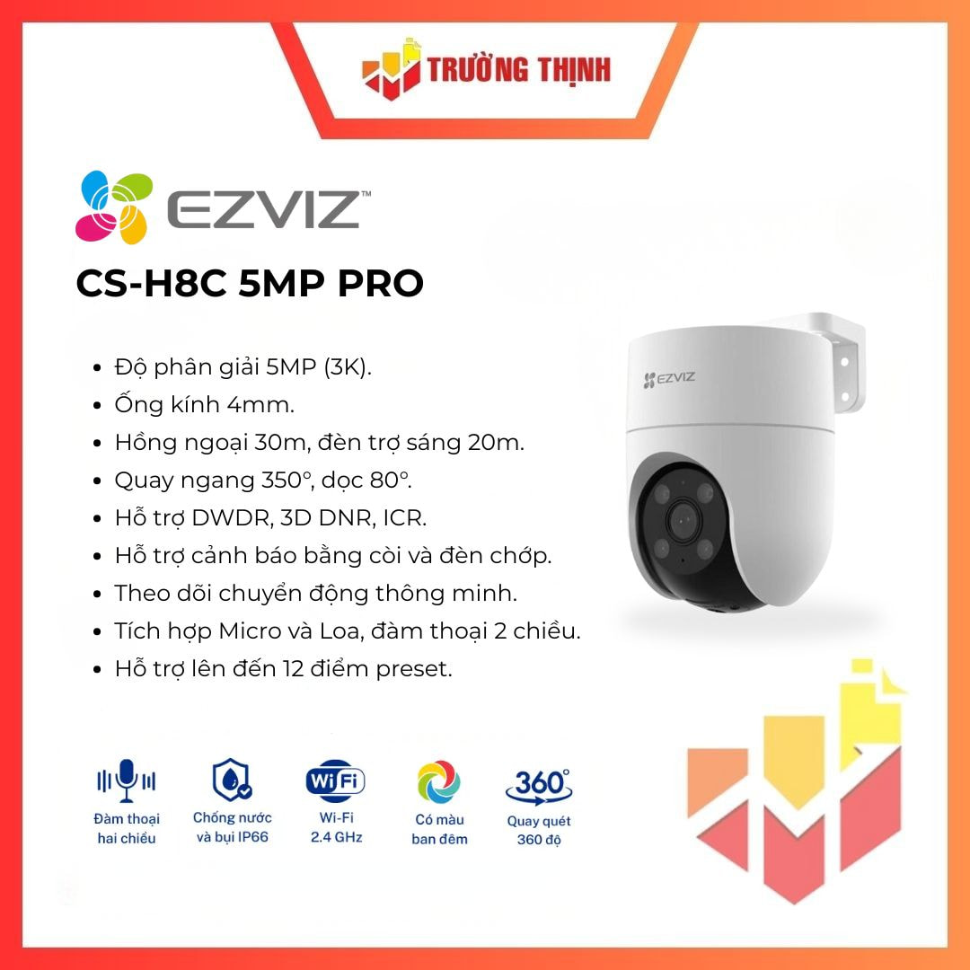 EZVIZ CS-H8C 3K 5MP pro Color