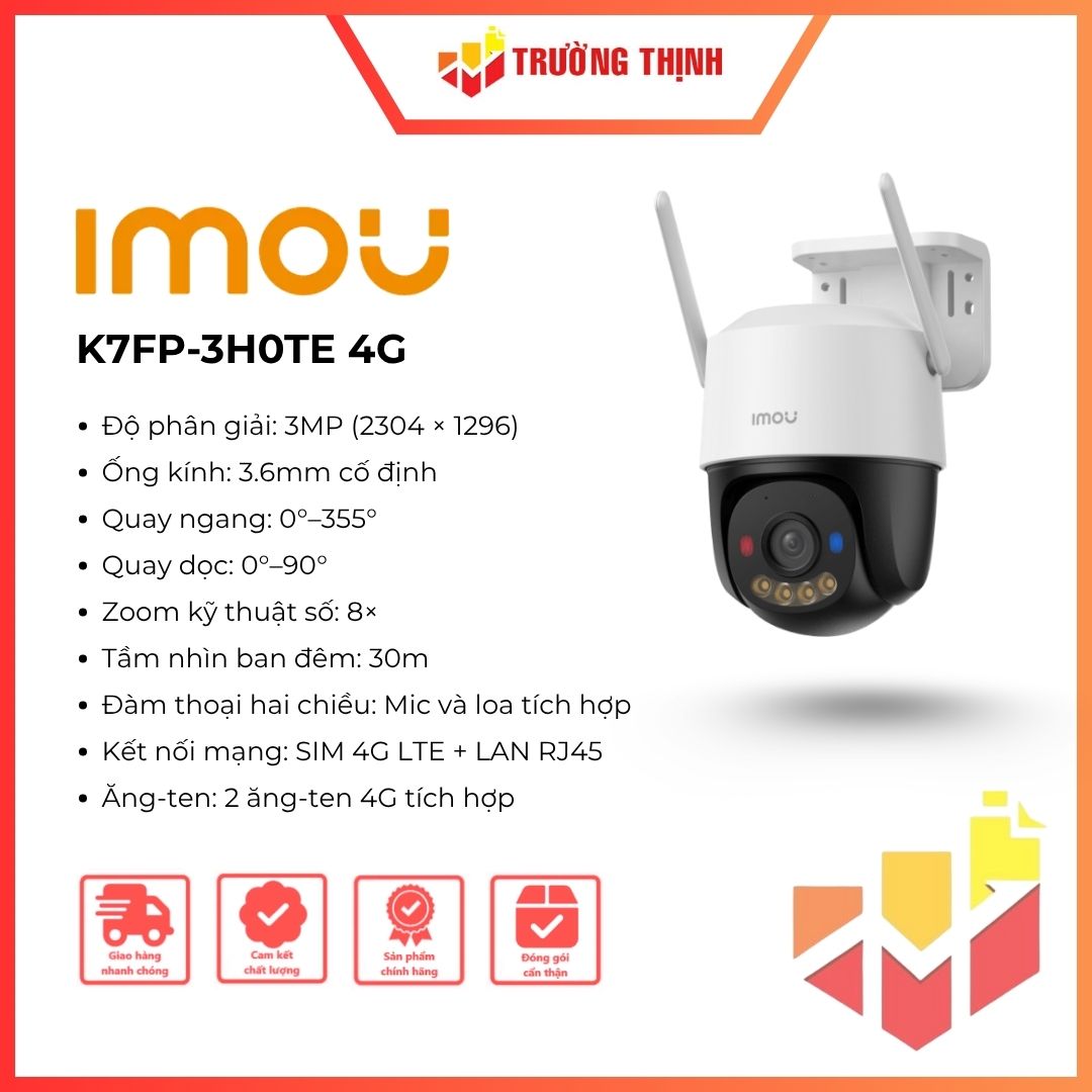 Camera PT Full Color IMOU Cruiser SC 4G 3MP IPC-K7FP-3H0TE