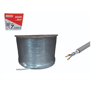 Cáp mạng SFTP CAT7 0,52BC 305M GRAY UNITEK C18131GY