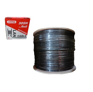 Cáp mạng CAT5 0,50CCA 305M BLACK UNITEK C18135GY