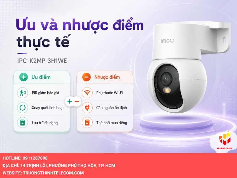 Phân tích ưu điểm và nhược điểm thực tế của IPC-K2MP-3H1WE