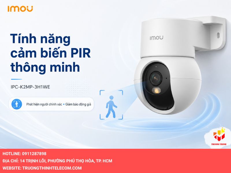Tính năng cảm biến PIR thông minh của IPC-K2MP-3H1WE