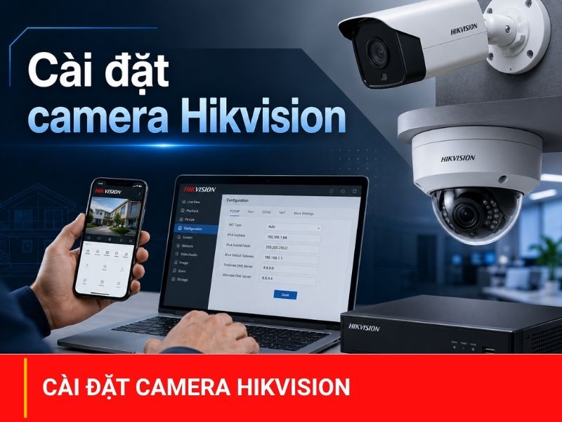 Hướng dẫn 3 cách Cài đặt camera Hikvision nhanh chóng đơn giản