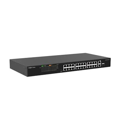 Switch PoE+ không quản lý 24 cổng 10/100 Ruijie RG-ES126FGS-P