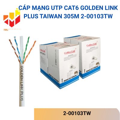 Cáp Mạng Cat6 Golden Link Plus Taiwan 305m 2-00103TW