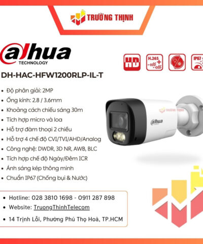 Camera Dahua DH-HAC-HFW1200RLP-IL-T