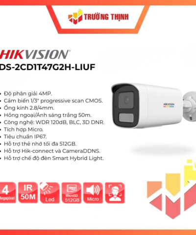 Camera DS-2CD1T47G2H-LIUF