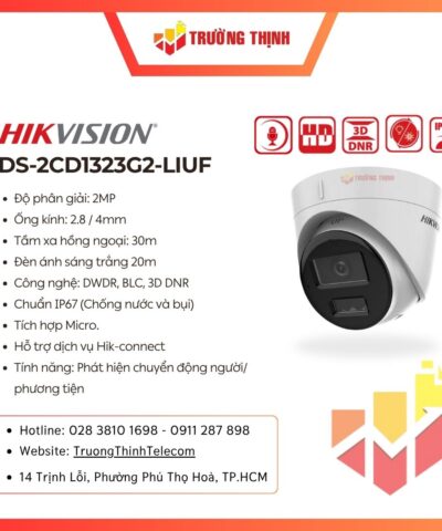 Camera bán cầu IP 1080P HIKVISION DS-2CD1323G2-LIUF