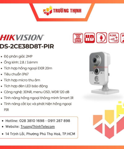 Camera Hikvision DS-2CE38D8T-PIR