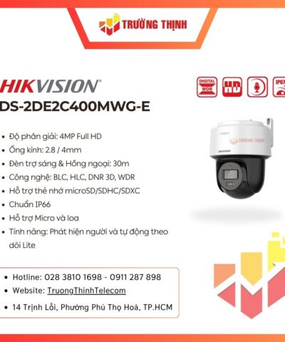 Camera Hikvision Ds 2DE2C400MWG-e