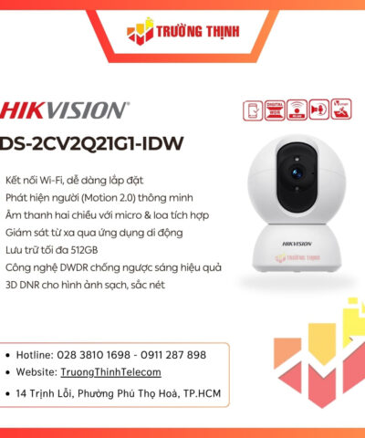 Camera Wifi 2MP HIKVISION DS-2CV2Q21G1-IDW (W)