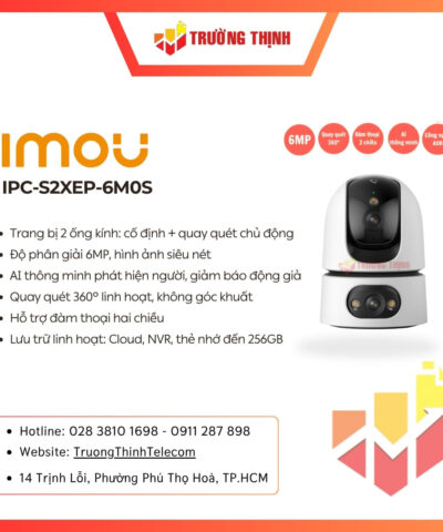 Camera Imou IPC-S2XEP-6M0S Wifi 2 mắt 6MP
