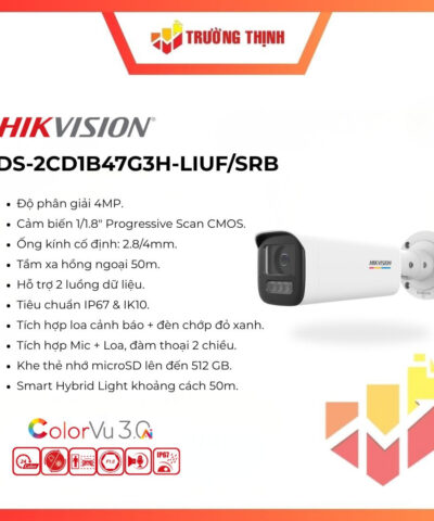 Hikvision DS-2CD1B47G3H-LIUF/SRB