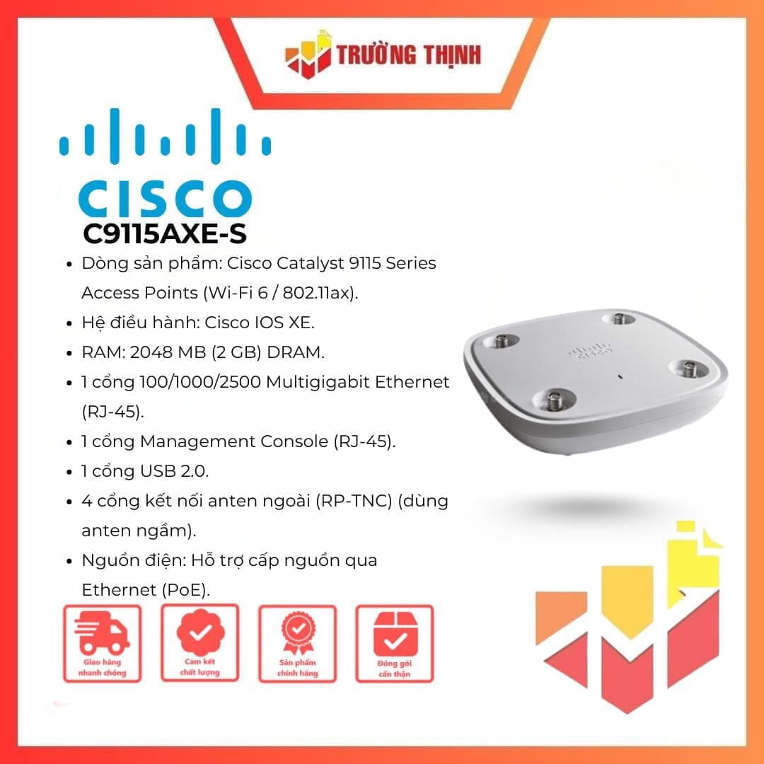 Access Point Cisco Catalyst 9115AXE C9115AXE-S