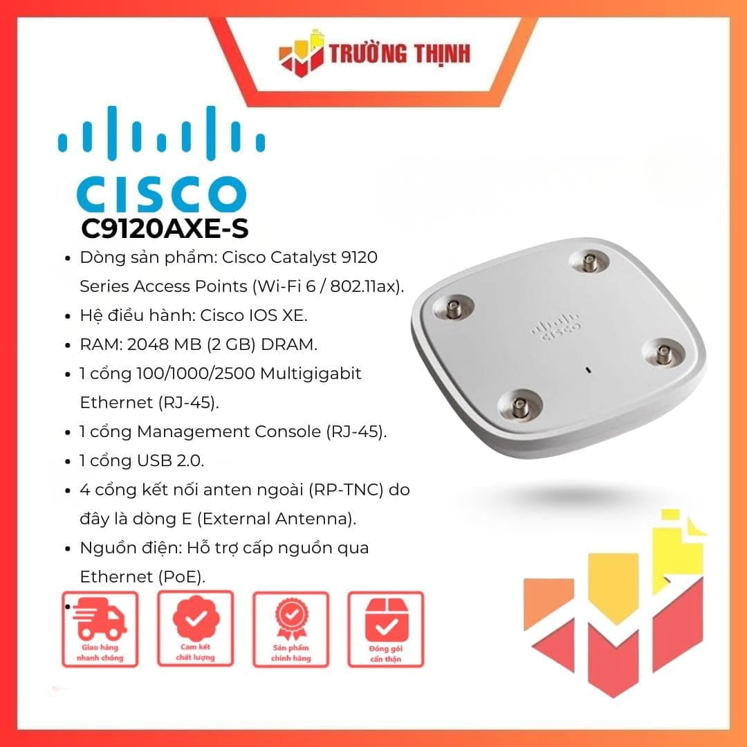 Access Point Cisco Catalyst 9120AXE C9120AXE-S