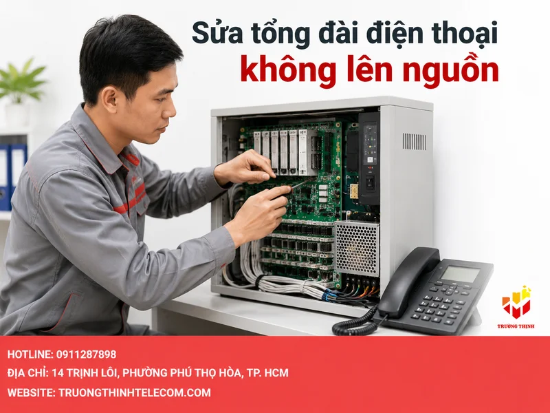 Sửa tổng đài điện thoại không lên nguồn giá bao nhiêu?