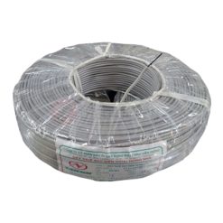 Dây điện thoại Saicom trắng xám inside 2Px0.5
