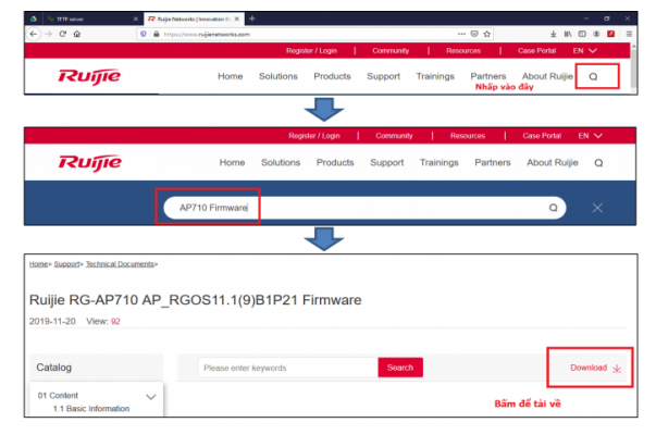 Hướng Dẫn Khôi Phục Firmware Của Thiết Bị AP