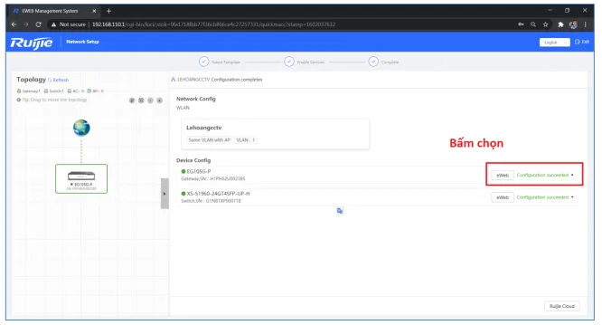 Hướng Dẫn Reyee Gateway Qua Giao Diện Web