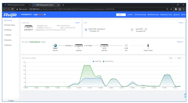 Hướng Dẫn Reyee Gateway Qua Giao Diện Web