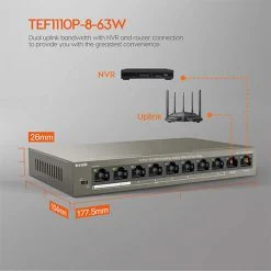 POE Switches TEF1110P-8-63W