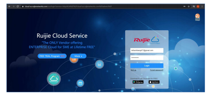 Hướng Dẫn Cài Đặt AP Qua Ruijie Cloud