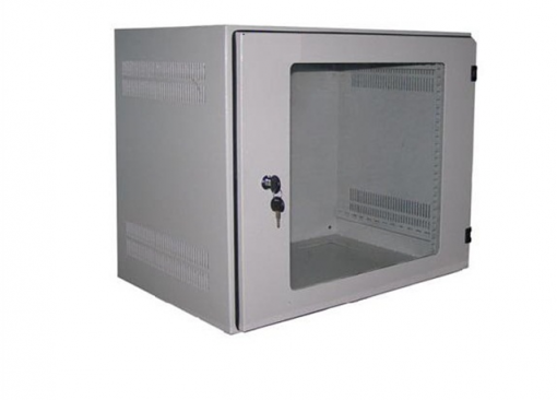 Tủ mạng 19" 12U-D600 Treo tường (Cửa Mica)