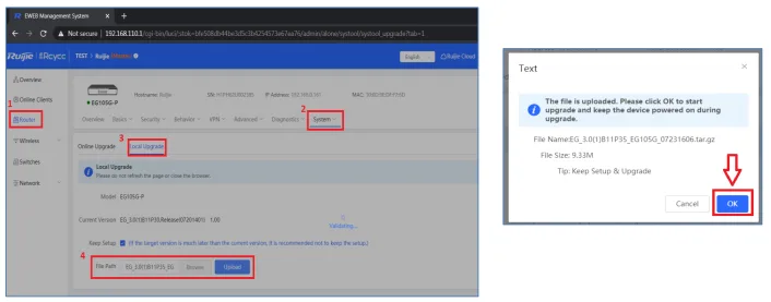 Hướng Dẫn Reyee Gateway Qua Giao Diện Web