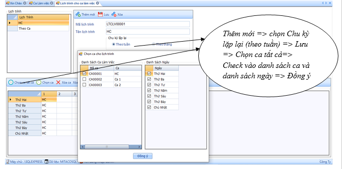HƯỚNG DẪN TÍNH CÔNG TRÊN MITAPRO