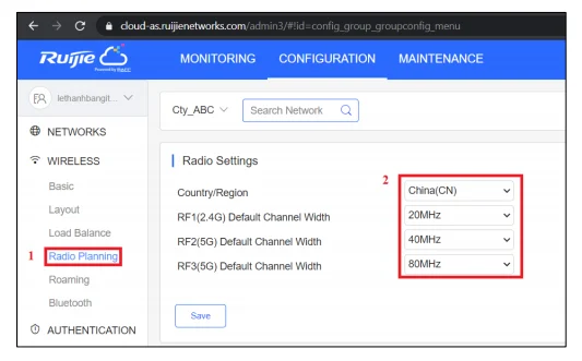 Hướng Dẫn Cài Đặt AP Qua Ruijie Cloud