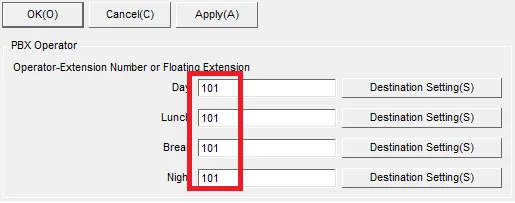 Lập trình tổng đài KX-TDA100D về cài đặt máy lễ tân